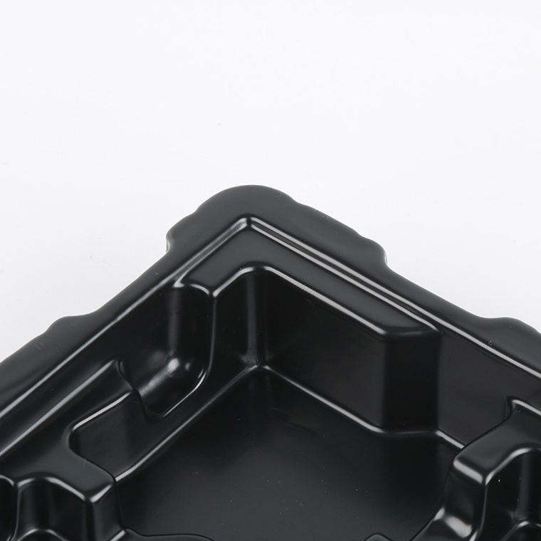 Customized ps black esd plastic electronic hardware component Anti-static blister tray