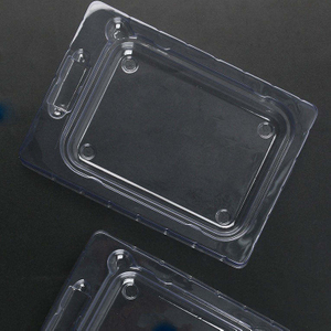 Customized Size Disposable Blister Plastic Clamshell Packaging Tray For Electronic Packaging