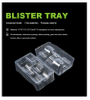 Custom Shape Biodegradable Clear Blister Clamshells Packaging Tray For Hardware Accessories Packaging