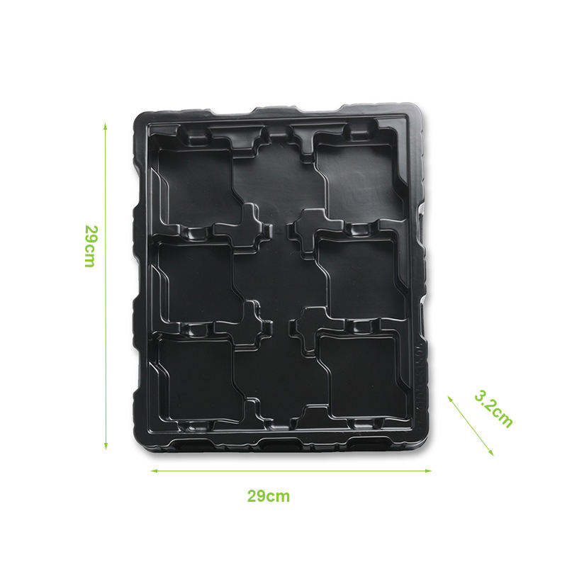 Customized ps black esd plastic electronic hardware component Anti-static blister tray