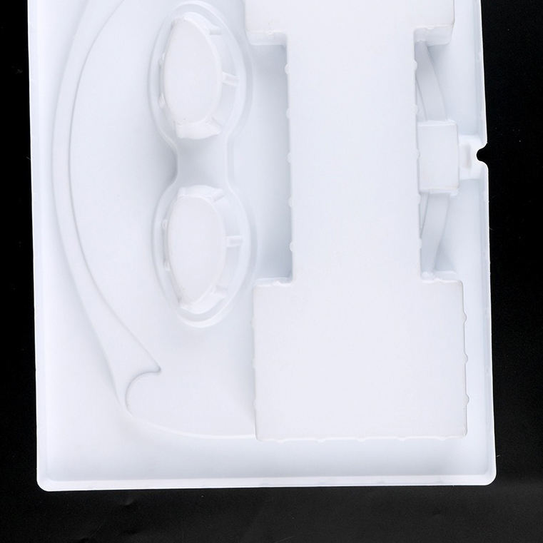 vacuum formed cosmetic tray white ps tray plastic blister inner tray