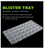 clear disposable PET Blister packaging recyclable esd plastic inserts plastic blister tray