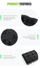Factory direct sale customize black ps plastic tray for electronic components