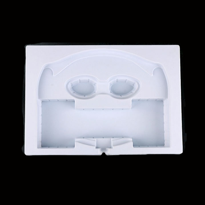vacuum formed cosmetic tray white ps tray plastic blister inner tray