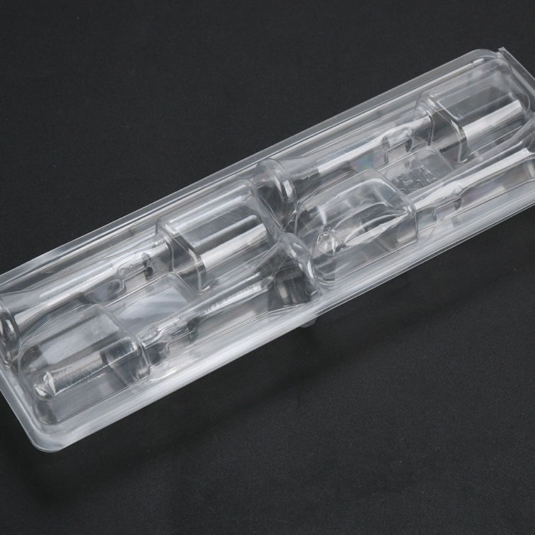 Custom Size Plastic Packaging Tray Custom Transparent Pet Blister Cover For Electric Toothbrush Head