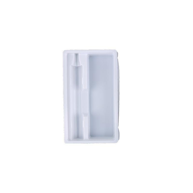 Custom Size Logo Vacuum Forming White Empty Plastic Clam Shell Blister Package Inner Tray For Electric Toothbrush