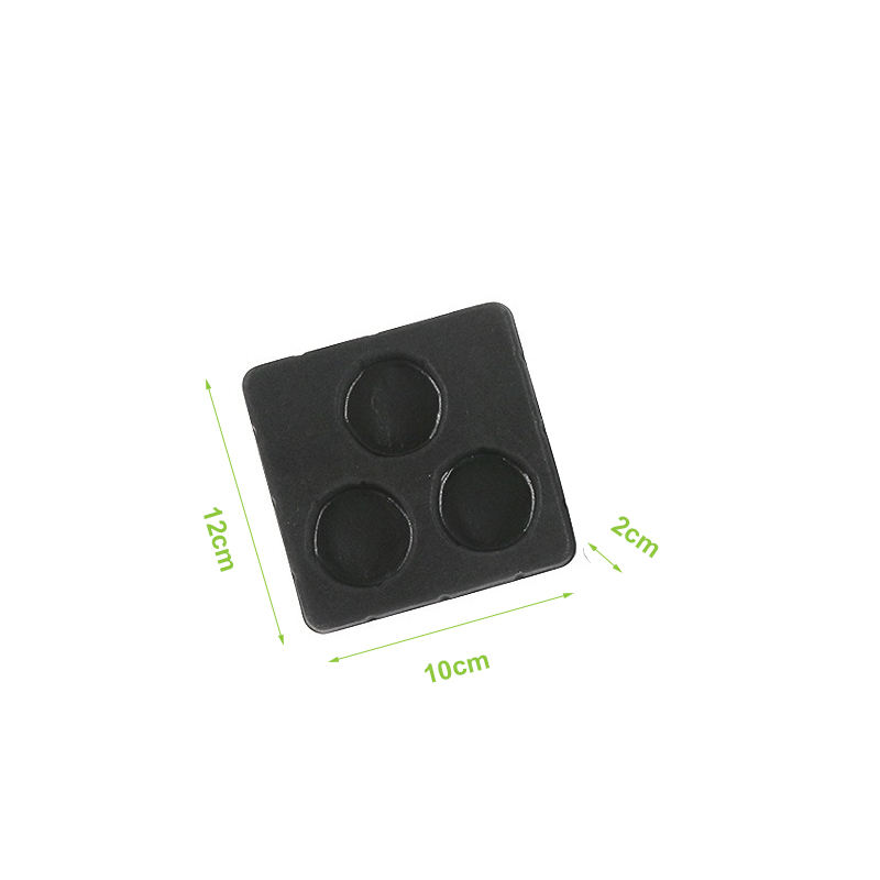 Custom Round Shape PS PVC PP Plastic Cosmetic Blister Tray With Flocking & Velvet/Flocking Inner Tray