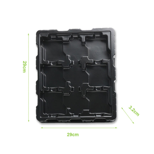 Customized ps black esd plastic Anti-static blister tray packing