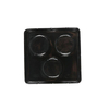 Custom Round Shape PS PVC PP Plastic Cosmetic Blister Tray With Flocking & Velvet/Flocking Inner Tray